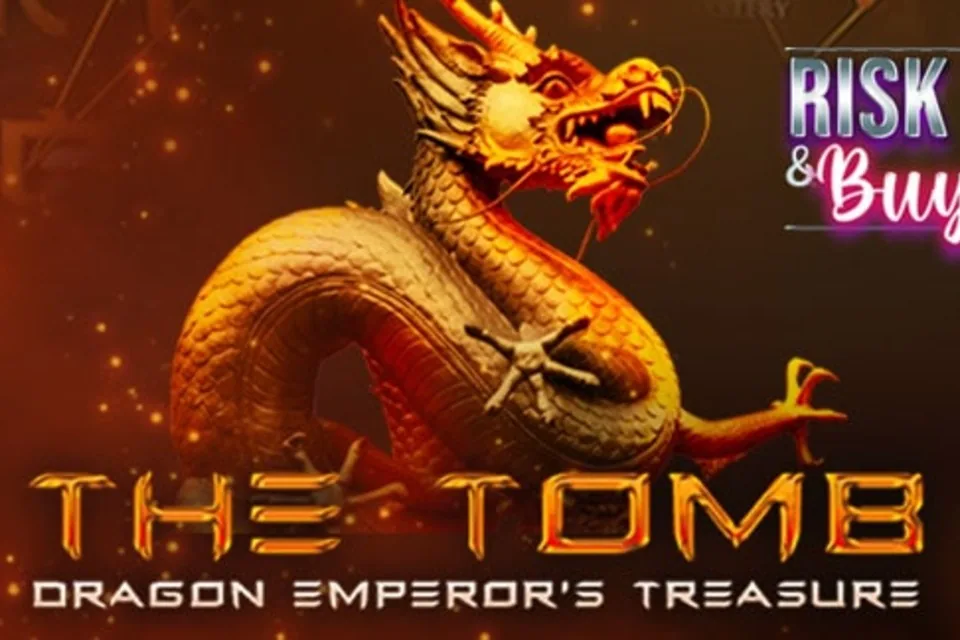 Official The Tomb poster: a gold dragon statue and the title Dragon Emperor’s Treasure